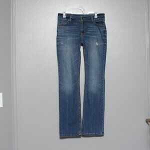 Wrangler bootcut medium wash lightly distressed denim jeans